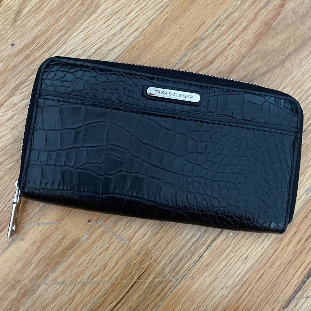 Snake print large wallet